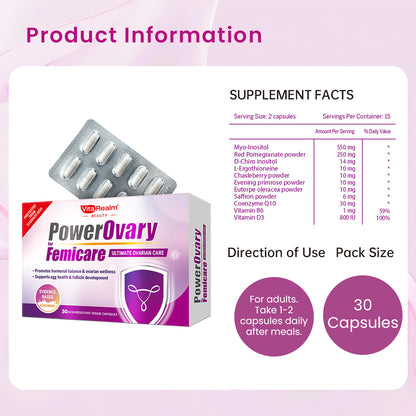 VitaRealm PowerOvary Femicare |  Myo-Inositol D-Chiro-Inositol 40:1