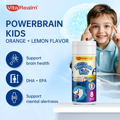 Kids Omega 3 DHA Fish Oil | Supports Kids' Focus, Learning&Brain Development