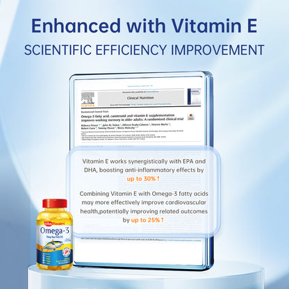 【Halal】 | VitaRealm Omega 3 Fish Oil 100s | Rich in EPA & DHA | Optimum Vitamin Supplement for Heart,Eye,Joint,Brian Health