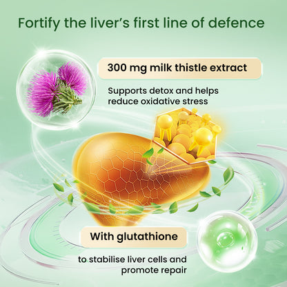 VITAREALM POWERLIVER GOLD  |  Liver Cleanse Fatty Liver Support Antioxidant