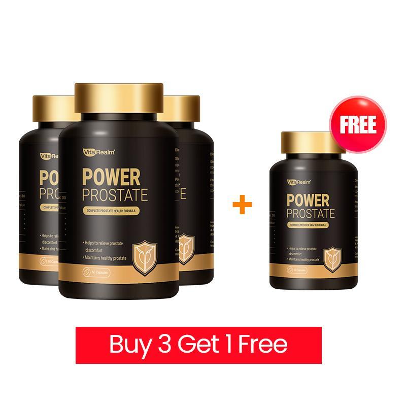 VitaRealm Prostate Support 4-in-1 for Men |Urinary Relief |Anti-Inflammation | Hair&Fertility Suppor