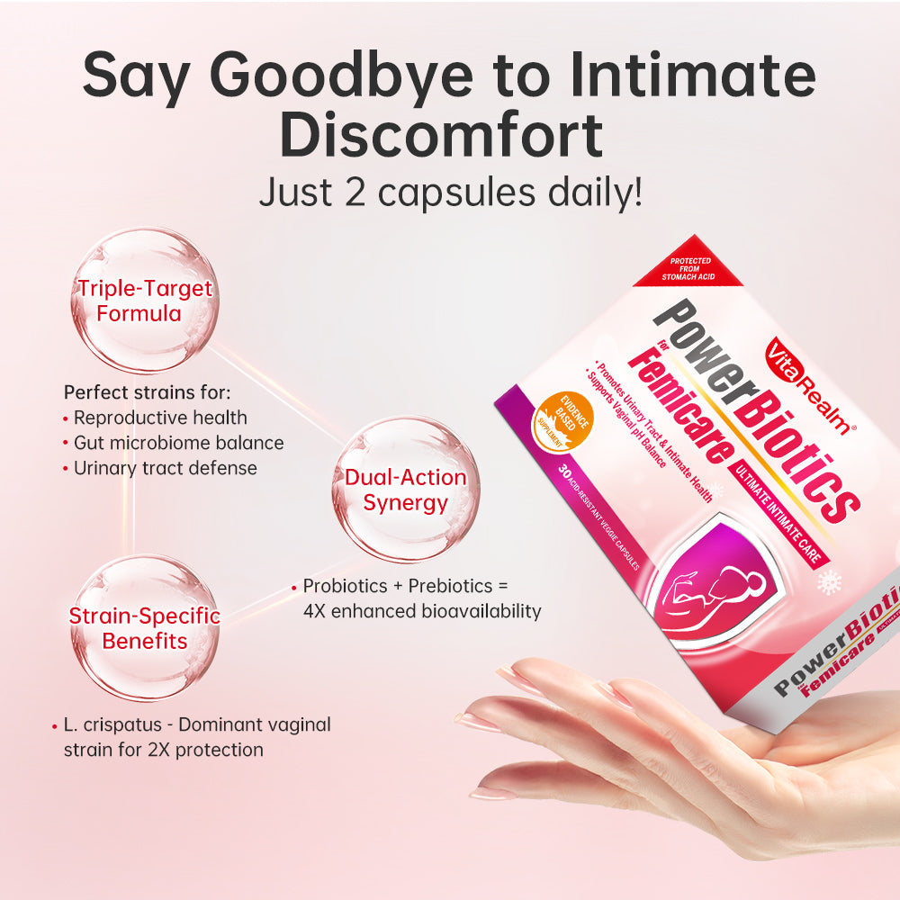 VitaRealm Probiotics for Women |1 Capsule with 28 Billion CFU | Balances pH | Supports Flora Balance | Controls Odor | Promotes Gut and Urinary Health | Feminine Flora Balance