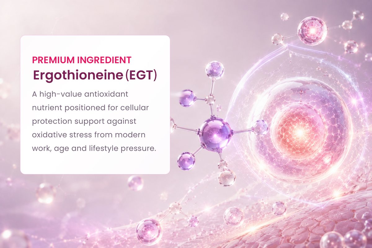 Ergothioneine EGT premium antioxidant support visual
