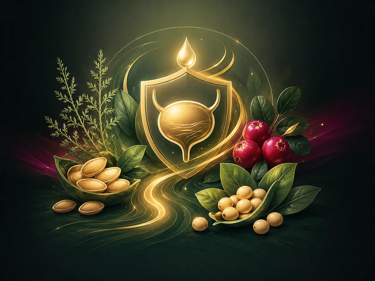 female urinary wellness formula concept visual