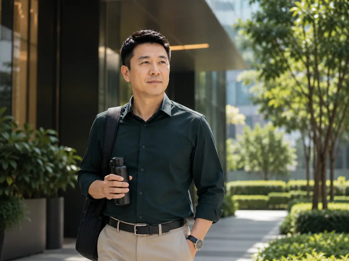 Singapore Chinese man feeling more confident with daily wellness routine